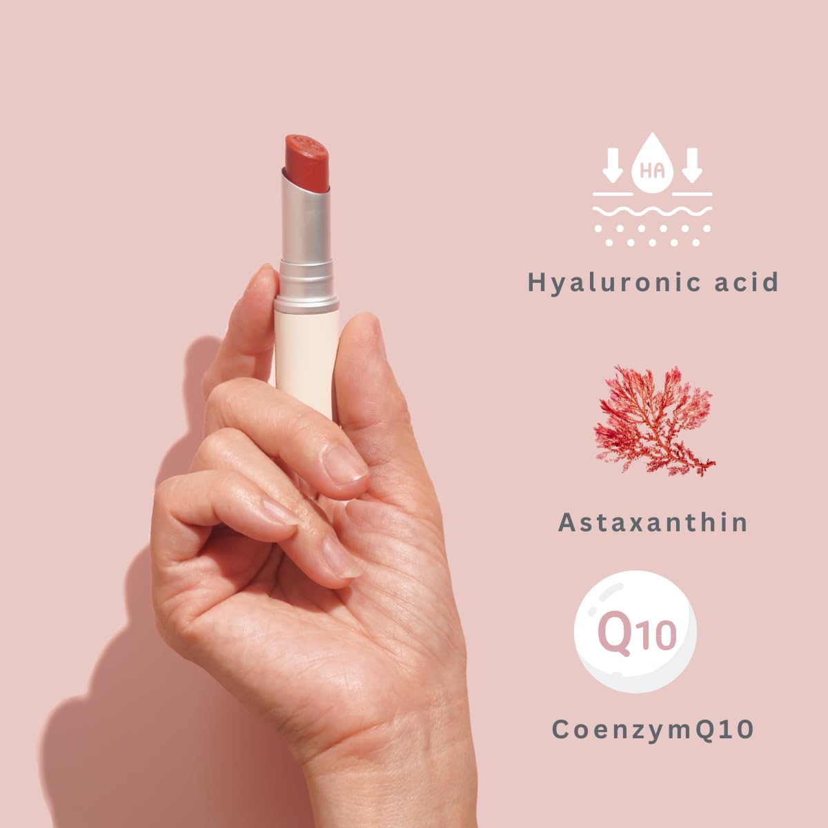 Natural Lip Balm - Anti-Aging with 100%-grassfed Beef Tallow, CoQ10, Astaxanthin, Hyaluronic acid - Ultra Moisturizing, Conditioning, All natural, Organic, Made in USA