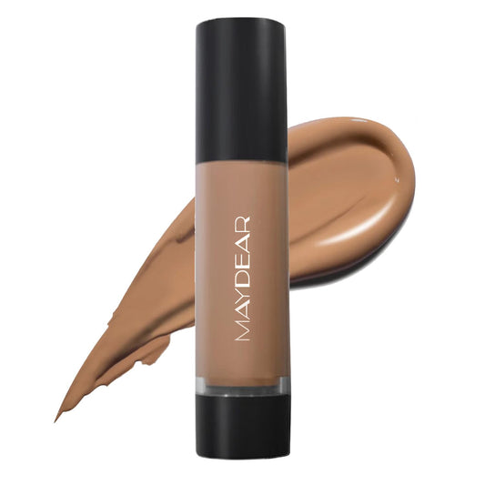 Maydear Tinted Moisturizer for Face, Matte Finish, Hydrating, Light Coverage Facial Makeup, Evens Skin Tone, Ultra-Lightweight, TM06 Honey, 1.7 oz(50ml)