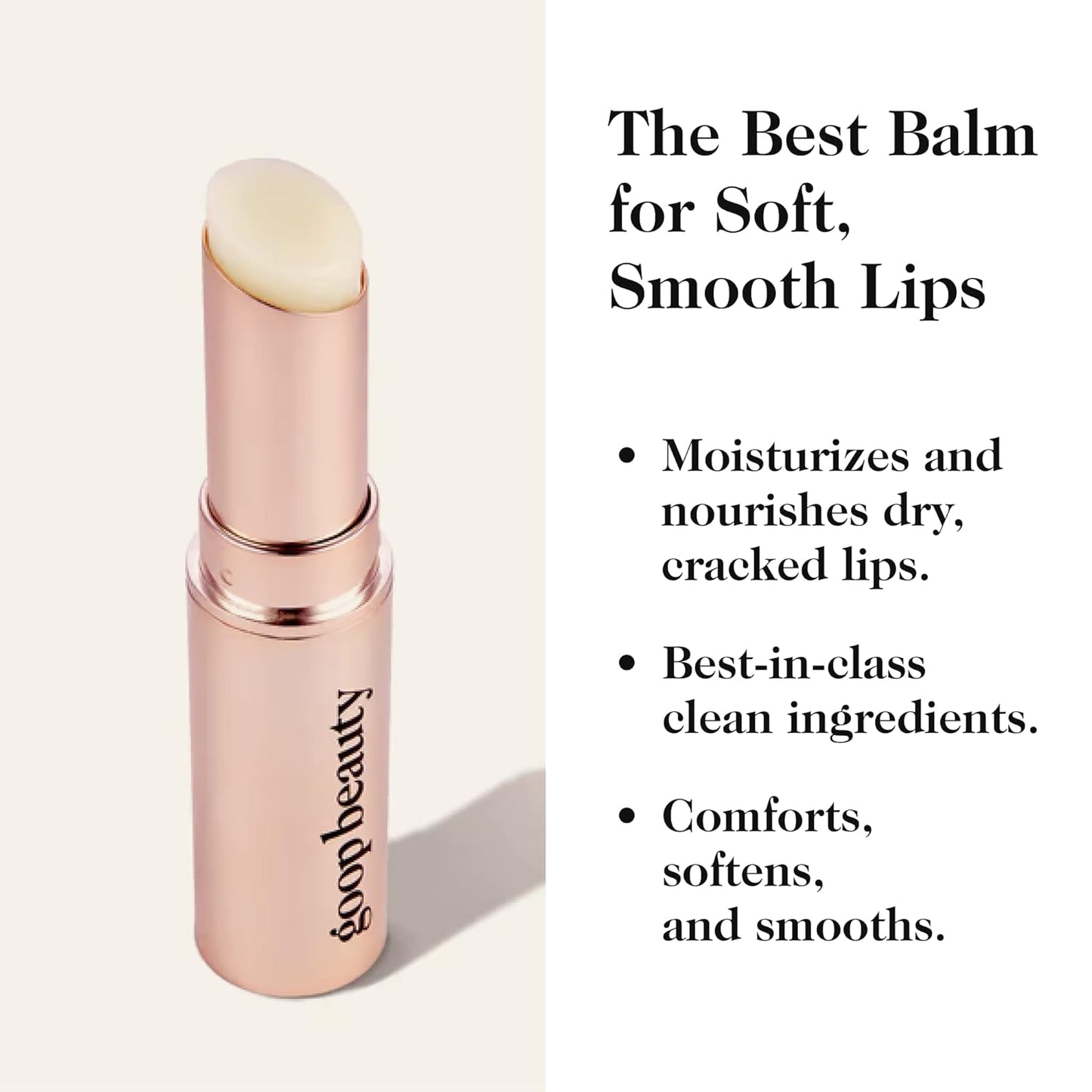 goop Beauty Clean Lip Balm | Dry Lips Treatment | Coconut Oil, Pomegranate Extract, & Shea Butter | Petroleum Free | 0.16 oz