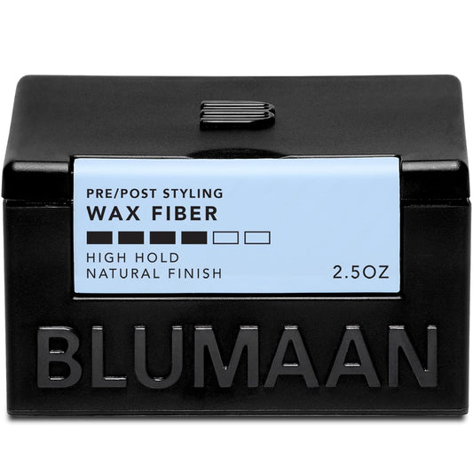 BluMaan Wax Fiber For Men - Adds Volume & Controls Hair All Day Hold - Natural Finish For All Hair Types - Original Styling Meraki