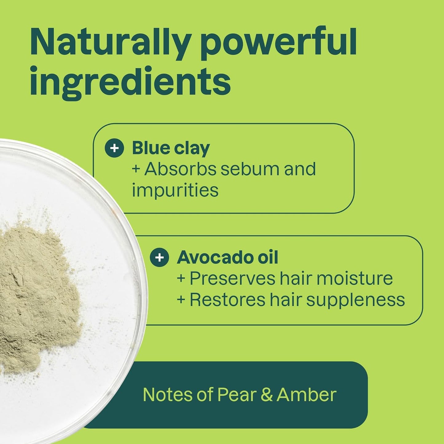 ATTITUDE Nourishing Shampoo Bar, Natural Origin, For Dry and Dull Hair, Avocado Oil & Blue Clay, EWG Verified & Clean Ingredients, Vegan, Pear & Amber, 4 Oz