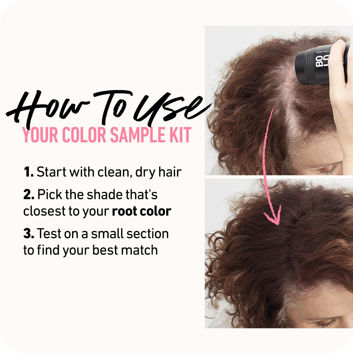 Boldify Hair Fibers Color Sample Kit - Fill In Thinning and Fine Hair for an Instantly Fuller, Thicker Look - 14 Shades for Women & Men - Light + Medium Browns