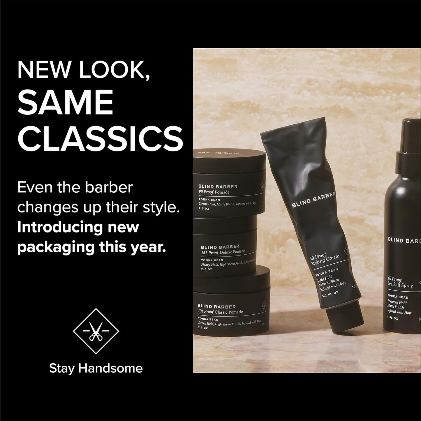 Blind Barber Bryce Harper Hair Clay - Matte Clay Pomade for Men - Medium to Strong Hold - Infused with Kaolin, Shea Butter & Marula Seed Oil - Coconut Scent (2.5 Oz)